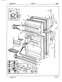 DOORS Diagram and Parts List for CNT21LEVA 7C27A Crosley Refrigerator