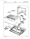 FREEZER COMPARTMENT Diagram and Parts List for CNTI17M5A 5D70A Crosley Refrigerator