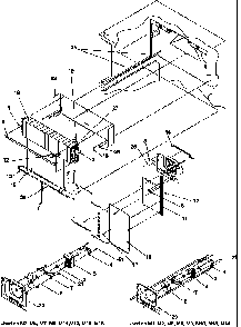 Evaporator Assembly Diagram and Parts List for TY18S4L-P1195307WL  Amana Refrigerator