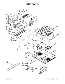 Unit Parts Diagram and Parts List for JUDFP242HM00  Maytag Wine and Beverage Cooler