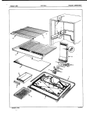 FREEZER COMPARTMENT Diagram and Parts List for CNT17LEVH 5E51A Crosley Refrigerator