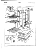 FRESH FOOD COMPARTMENT Diagram and Parts List for CNS22M6 5M63B Crosley Refrigerator