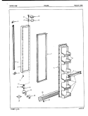 FREEZER DOOR Diagram and Parts List for CNS22M6 5M63B Crosley Refrigerator