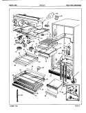 FRESH FOOD COMPARTMENT Diagram and Parts List for CNT23LEVA 5E53A Crosley Refrigerator