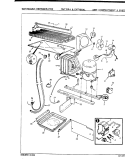 UNIT COMPARTMENT & SYSTEM Diagram and Parts List for CNT15R4H 8A01A Crosley Refrigerator