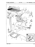 UNIT COMPARTMENT & SYSTEM Diagram and Parts List for CNT17TX6H 9D15A Crosley Refrigerator