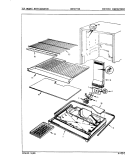 FREEZER COMPARTMENT Diagram and Parts List for CNT17TX6H 9D15A Crosley Refrigerator