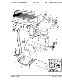 UNIT COMPARTMENT & SYSTEM Diagram and Parts List for CNT17T5A 8A14A Crosley Refrigerator