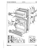 DOORS Diagram and Parts List for CNT17T5A 8A14A Crosley Refrigerator