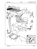 UNIT COMPARTMENT & SYSTEM Diagram and Parts List for CNT19C8A 7A77A Crosley Refrigerator