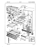 FRESH FOOD COMPARTMENT Diagram and Parts List for CNT19C8A 7A77A Crosley Refrigerator