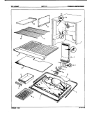 FREEZER COMPARTMENT Diagram and Parts List for CNT17C7 7A75B Crosley Refrigerator