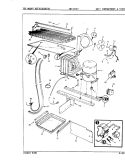 UNIT COMPARTMENT & SYSTEM Diagram and Parts List for CNT17TX7A 8D14A Crosley Refrigerator