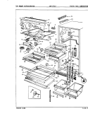 FRESH FOOD COMPARTMENT Diagram and Parts List for CNT17TX7A 8D14A Crosley Refrigerator