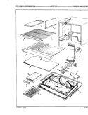 FREEZER COMPARTMENT Diagram and Parts List for CNT17TX7A 8D14A Crosley Refrigerator