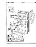 DOORS Diagram and Parts List for CNT17TX7A 8D14A Crosley Refrigerator