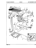 UNIT COMPARTMENT & SYSTEM Diagram and Parts List for CNT15TX6H 8D12A Crosley Refrigerator