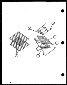 Section 3 Diagram and Parts List for CBE26FCW P1137949NW Amana Range