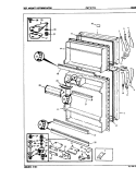 DOORS Diagram and Parts List for CNT15TX6A 8D12A Crosley Refrigerator