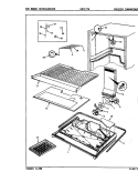 FREEZER COMPARTMENT Diagram and Parts List for CNT17T4 9C41C Crosley Refrigerator