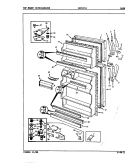 DOORS Diagram and Parts List for CNT17T4A 9C41B Crosley Refrigerator