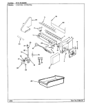 ICE MAKER Diagram and Parts List for CNT19V6A AC51B Crosley Refrigerator