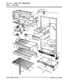 FRESH FOOD COMPARTMENT Diagram and Parts List for CNT15VX6A AF01B Crosley Refrigerator