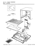 FREEZER COMPARTMENT Diagram and Parts List for CNT15VX6H AF01B Crosley Refrigerator