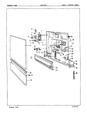 DOOR & ACCESS PANEL Diagram and Parts List for CDP2406  Crosley Dishwasher