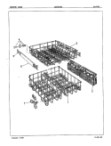 RACKS Diagram and Parts List for CDP2406  Crosley Dishwasher