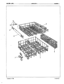 RACKS Diagram and Parts List for CDP2406-1  Amana Dishwasher