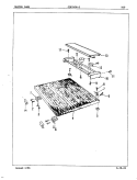 TOP Diagram and Parts List for CDP2406-1  Amana Dishwasher