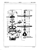 PUMP & MOTOR Diagram and Parts List for CDU2404  Crosley Dishwasher