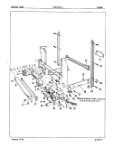 FRAME Diagram and Parts List for CDU2404-1  Crosley Dishwasher