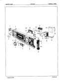 CONTROL PANEL Diagram and Parts List for CDU2406  Crosley Dishwasher