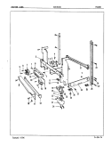 FRAME Diagram and Parts List for CDU2406  Crosley Dishwasher