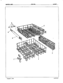 RACKS Diagram and Parts List for CDU2406  Crosley Dishwasher