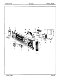 CONTROL PANEL Diagram and Parts List for CDU2406-1  Crosley Dishwasher