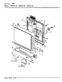 DOOR Diagram and Parts List for CDU2CA-20  Crosley Dishwasher