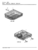 RACKS Diagram and Parts List for CDU2CA-20  Crosley Dishwasher