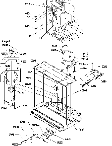 Machine Compartment Assembly Diagram and Parts List for BR22TE-P1196709WE  Amana Refrigerator