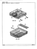 RACK Diagram and Parts List for CDU7DA-48  Crosley Dishwasher