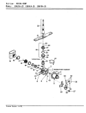 MOTOR Diagram and Parts List for CDU7DA-25  Crosley Dishwasher