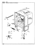 TUB Diagram and Parts List for CDU7DA-35  Crosley Dishwasher