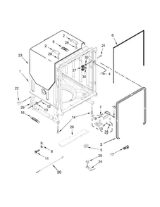 Tub And Frame Parts Diagram and Parts List for MDB4949SDH2  Maytag Dishwasher