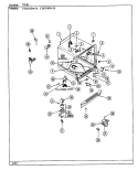 TUB Diagram and Parts List for CDC81DA-01  Magic Chef Dishwasher
