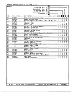 Transmission & Related Parts Page 3 Diagram and Parts List for 6643A REV D Norge Washer