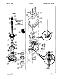 TRANSMISSION (ORIG. REV. A - B) Diagram and Parts List for CW18M4A  Crosley Washer