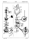 TRANSMISSION Diagram and Parts List for CW20M8H  Crosley Washer