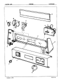 CONTROL PANEL (ORIG. REV. A - D) Diagram and Parts List for CDE20M8A  Crosley Dryer